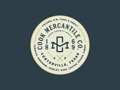 Cochran Blair & Potts Artwork Concepts badge branding logo patch texas