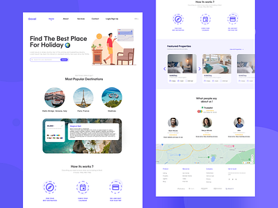 Govel - Booking UI Website branding design illustration interface interface design interfaces logo ui ux web