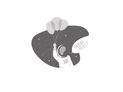 Alone astronaut caseyillustrates illustration space vector