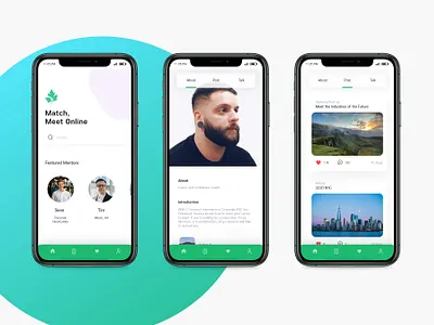 Find Mentor app design graphic design mobile prototype ui ux