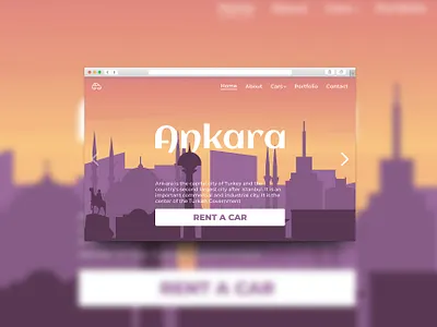 Silhouette of the city for the first screen ankara city design graphic design illustration silhouette turkey ui vector web