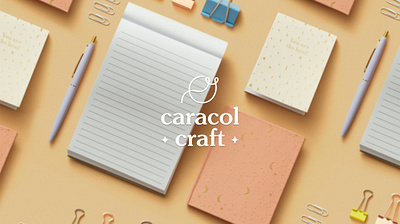 Caracol Craft - Stationery brand identity branding design digital art illustrator logo