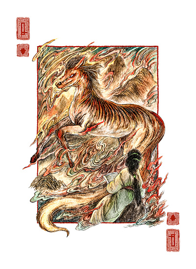 Qing Design of Shan Hai V2 Playing Cards art artwork design illustration playing cards visual