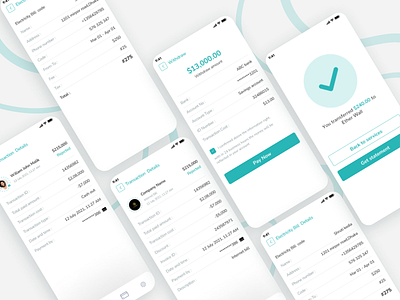 Bank app ui Payment screen app design mobile app online banking ui ux