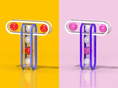 36 Days of Type T 36 days of type 36days 3d adobe design dimension illustrator letter minimal render t typography