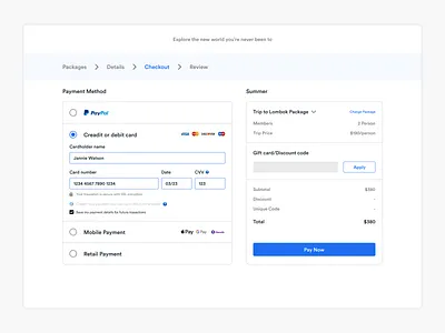 Payment Method appui design flat illustration paymentmethod ui ui design ui ux ux web webdesign