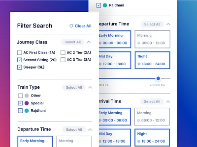 Filter Search Component blue component dashboard design design system elements filter government indian railway inputs platform product design railway saas search sketch ui ux web website