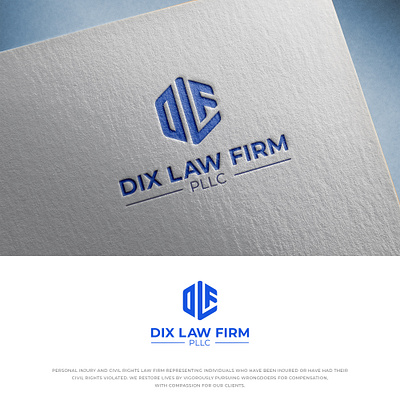 Dix Law Firm Logo Design Project branding design illustration instagram post logo packaging ui ux vector