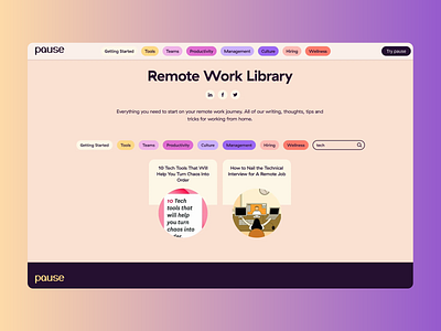 Pause Colorful Platform Design colorful design design layout modern design pause pause platform platform platform design remote work library ui ui design user user experience user friendly ux ux design ux ui web web design web platform