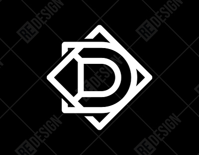 Letter D Square With Diamond Logo branding business d diamond gemstone graphic design jewelery letter logo modern monogram simple square