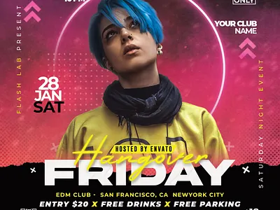 Print Ready Party Flyer PSD Templates 2022 cmyk flyer graphic design party templates