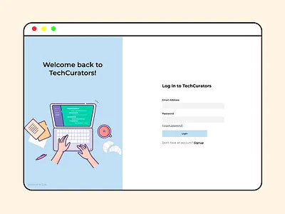 Login screen design freelancer graphic design illustration login minimal neat signup ui uiux webdesign website