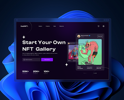 KadiNFT. animation art blockchain ethereum nft nftdesign nfts ui webui