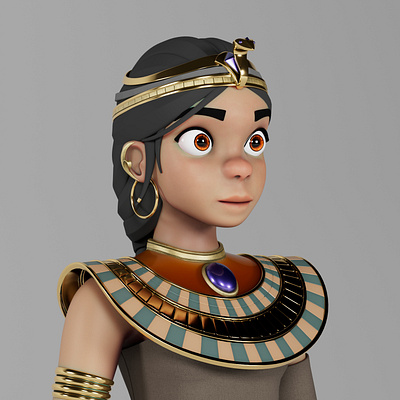 Egyptian queen 3d 3dmodeling animation arnold arnoldrender character design maya render zbrush