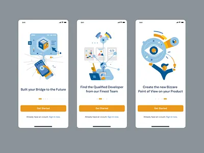 Pillar - Walkthrough built business design developer developing graphic design illustration management ui ux vector walkthrough
