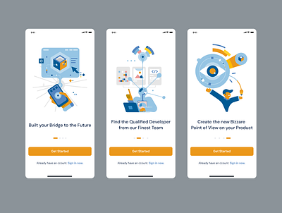 Pillar - Walkthrough built business design developer developing graphic design illustration management ui ux vector walkthrough