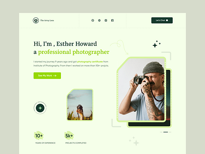 Photographer website landing page album best ui camera gallery image images landing pages photographer photos photostudio picture portfolio product service startup style ui website web website website design