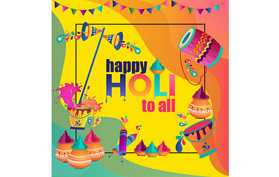 Holi banner festival graphic design holi poster design