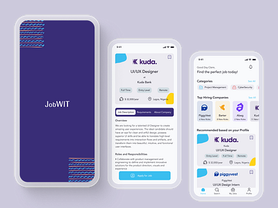 Job Listing App for Women in Tech app design design figma job search ui