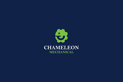 Chameleon logo branding chameleon chameleon logo design flat flat logo gear logo green logo logodesigner mechanic mechanical logo minimal minimalistlogo vector vector download