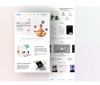 Media company UI branding design ui uiux ux web web design