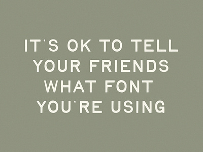 Sharing is Caring brand identity design display font font design handtype typography vintage