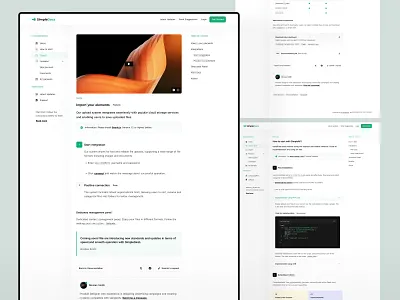 SimpleDocs — Knowledge Center #3 cms concept design docs documentation knowledge landing page minimalist modern portfolio ui ux web web design webdesign website wiki