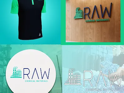 Raw Chemical Materials Logo deisgn braniding chemical factory chemical materials logo design logo deisigner raw chemical materials social meida post vector illustation