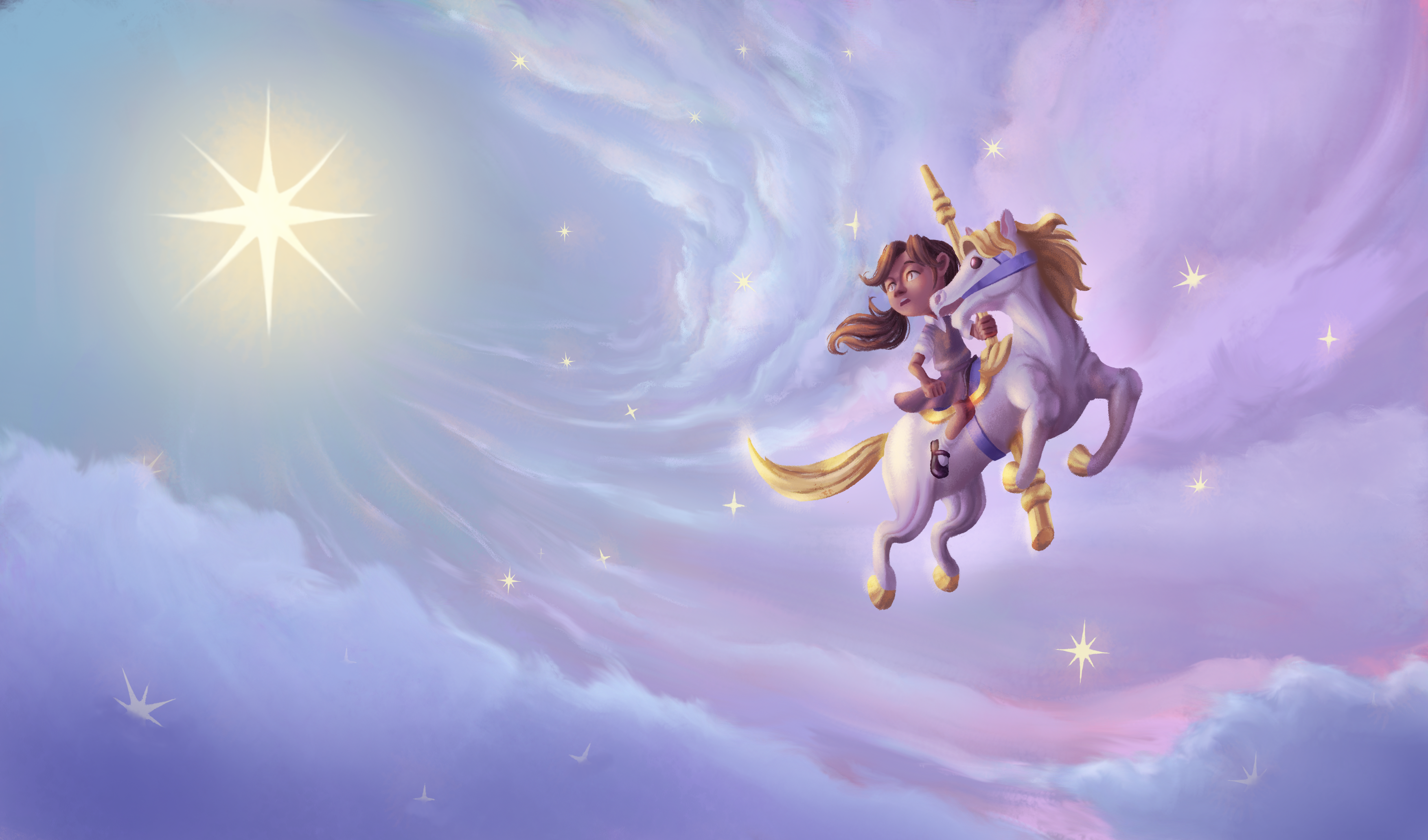 Persuing The Star childrens book illustration childrens illustration digital illustration digital painting illustration illustrator