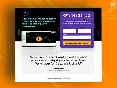 Trading Landing Page design dribbble shot finance finance landing page financial markets landing page design landingpage lead generation lead generation landing page leads trading education trading landing page trading landing page design ui ux