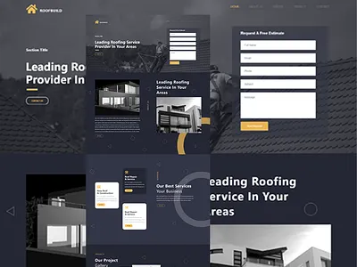 Roof Build website design brandidentity creative design designinspiration graphicdesign inspiration interactiondesign landingpage ui uitrends uiuxdesign userexperience userinterface uxui webdesign website websitedesign