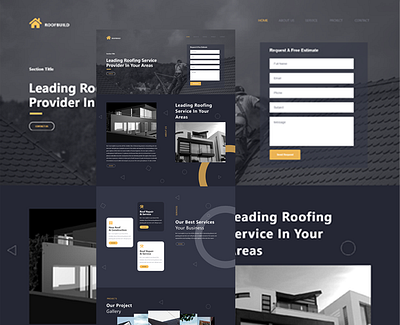 Roof Build website design brandidentity creative design designinspiration graphicdesign inspiration interactiondesign landingpage ui uitrends uiuxdesign userexperience userinterface uxui webdesign website websitedesign