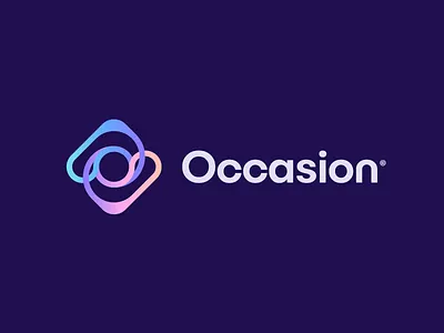 Occasion© / logo design alive app branding clean design designer event gradient graphic design identity illustration logo logodesigner mark minimal nft o symbol ui vector