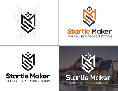 Startle Maker The Real Estate Organization Logo Design modern logo real estate real estate logo