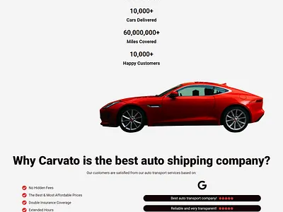 Auto Transportation Company Website Design & Development auto transport website branding branding identity car shipping website design elementor pro graphic design logistics website logo seo transportation web design website website development