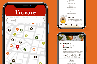 Trovare branding design graphic design mobile app retro travel ui ux web design