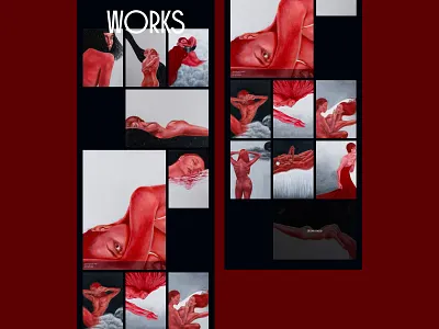 Who is she? black design gallery girls illustration interface red ui ui design ux ui