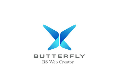 BUTTERFLY RS Web Creator app branding design graphic design illustration logo typography vector