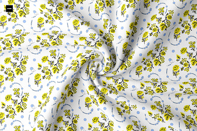 Ukrainian fabric blue fabric design floral folk graphic design illustration national seamless pattern ukraine ukrainian yellow