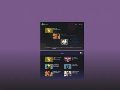 Nft world app branding design graphic design ui ux