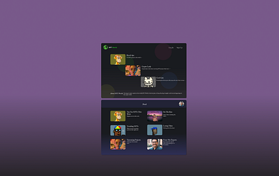 Nft world app branding design graphic design ui ux