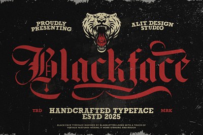 Black Face Typeface blackletter design font fonts letteing typeface