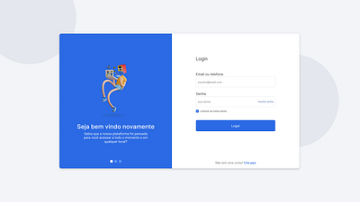 Tela de login design form formulario login ui