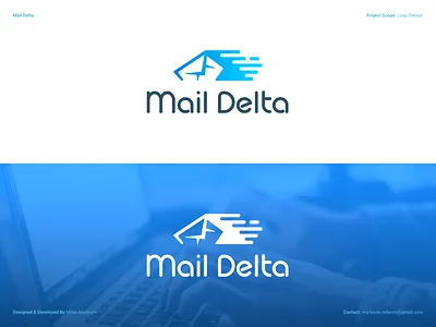 Mail Delta - Logo Design branding connection design digital email envelope graphic design illustration logo logodesign logomark logotype mail message service speed symbol technology typography vector