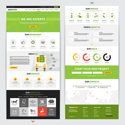 Agency Website design figma landing page webdesign wordpress