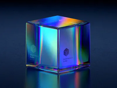 Multivariate Cube #327 3d abstract animation blender branding cube icon illustration motion graphics multivariate nft wantline