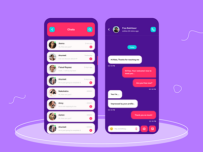Chat Screens UI app design app ui chat chat screens message mobile app mobile app design uiux user interface