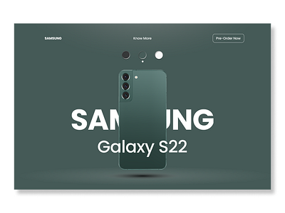 Samsung S22 Product Design Concept branding design logo product design typography ui ux