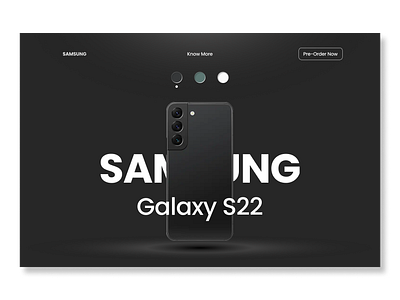 Samsung S22 Product Design Concept branding design logo product design typography ui ux