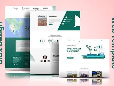 Web UI template adobeillustrator adobephotoshop adobexd bestuidesigner bestuxdesigner branding figma shippingcompnay shippuitemplate ui uidesign uiuxdeisgn uxdesign website webuitemplate